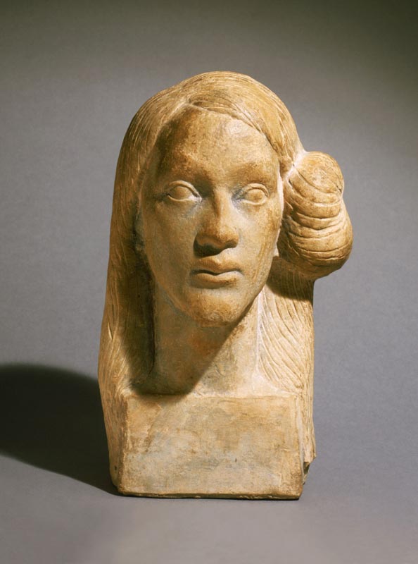 Visage d’enfant, dit Yvonne, coque de cheveux